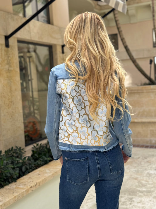 The Light Denim Jacket / White Lotus - Stacy Bradley Design