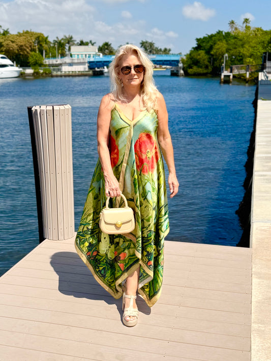 Silk Dress / My Poppy - Stacy Bradley Design